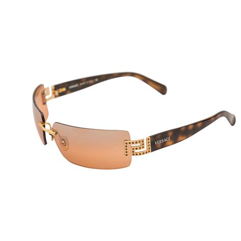 rimless versace sunglasses|versace rimless sunglasses for women.